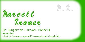 marcell kromer business card